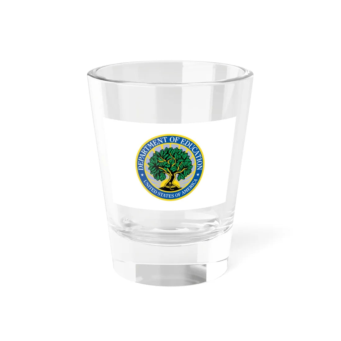 Flag of the United States Department of Education (United States) Shot Glass 1.5oz 1.5oz - Go Mug Yourself