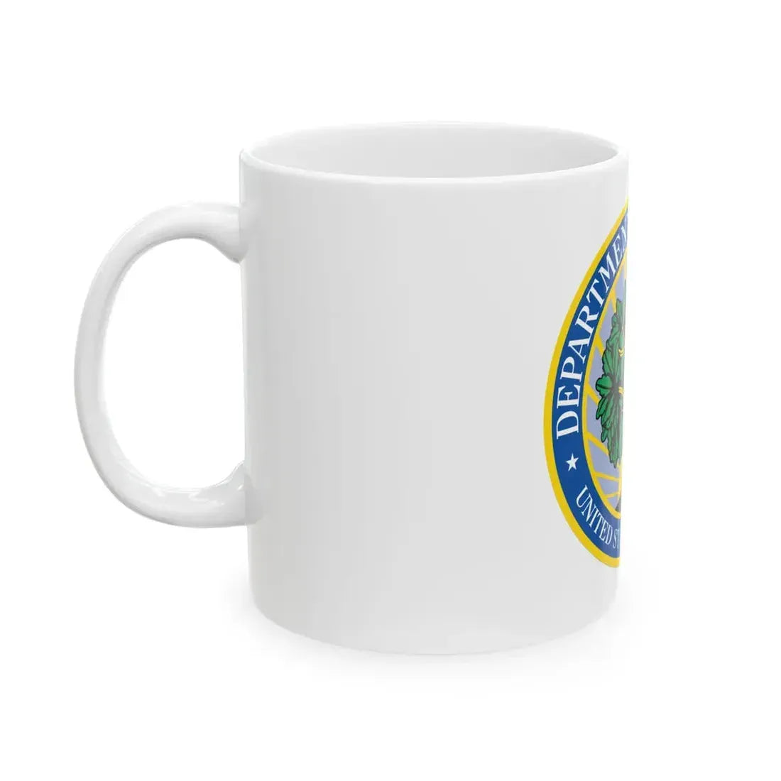 Flag of the United States Department of Education (United States) White Coffee Mug - Go Mug Yourself