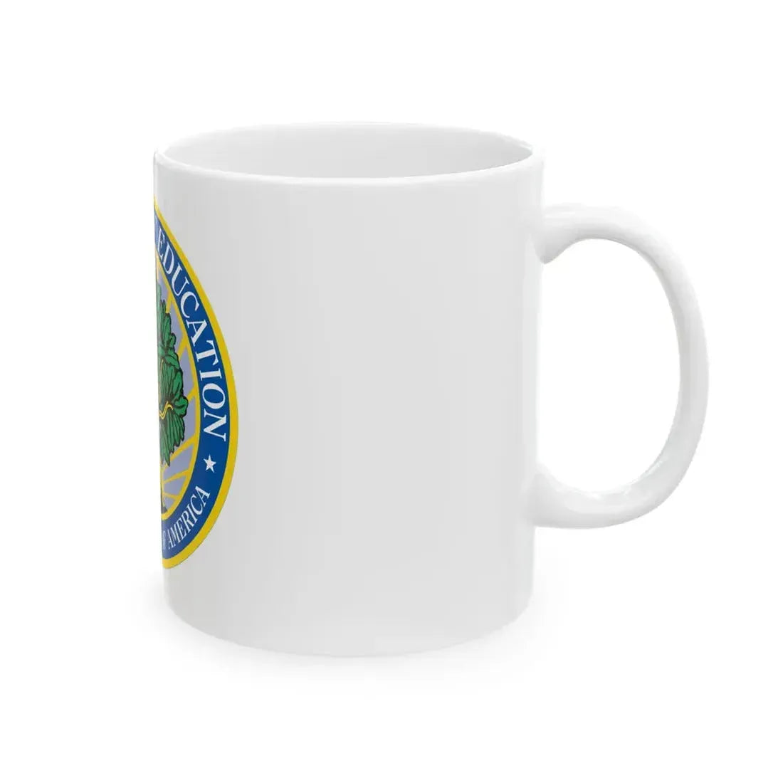 Flag of the United States Department of Education (United States) White Coffee Mug - Go Mug Yourself