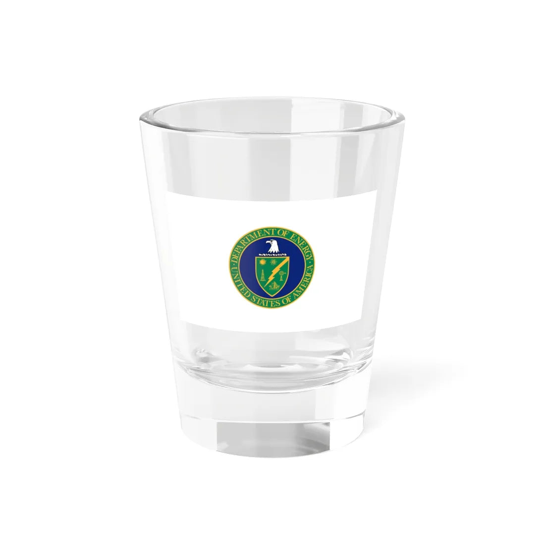 Flag of the United States Department of Energy (United States) Shot Glass 1.5oz 1.5oz - Go Mug Yourself