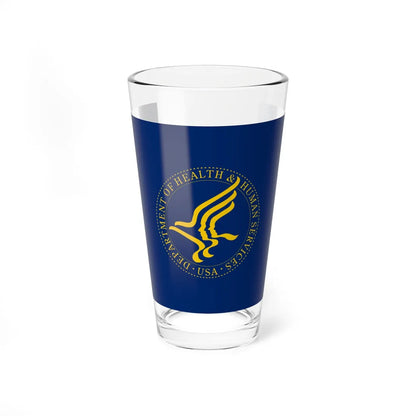 Flag of the United States Department of Health and Human Services (United States) Pint Glass 16oz 16oz - Go Mug Yourself