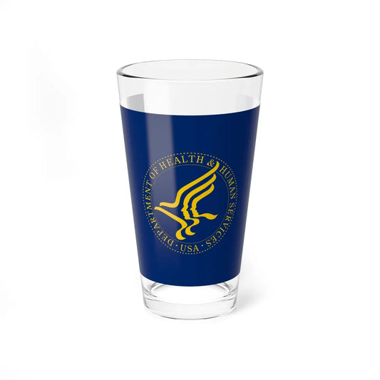 Flag of the United States Department of Health and Human Services (United States) Pint Glass 16oz 16oz - Go Mug Yourself