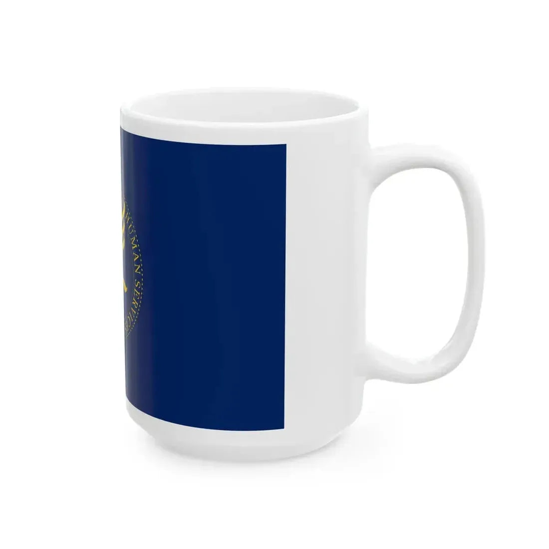 Flag of the United States Department of Health and Human Services (United States) White Coffee Mug - Go Mug Yourself