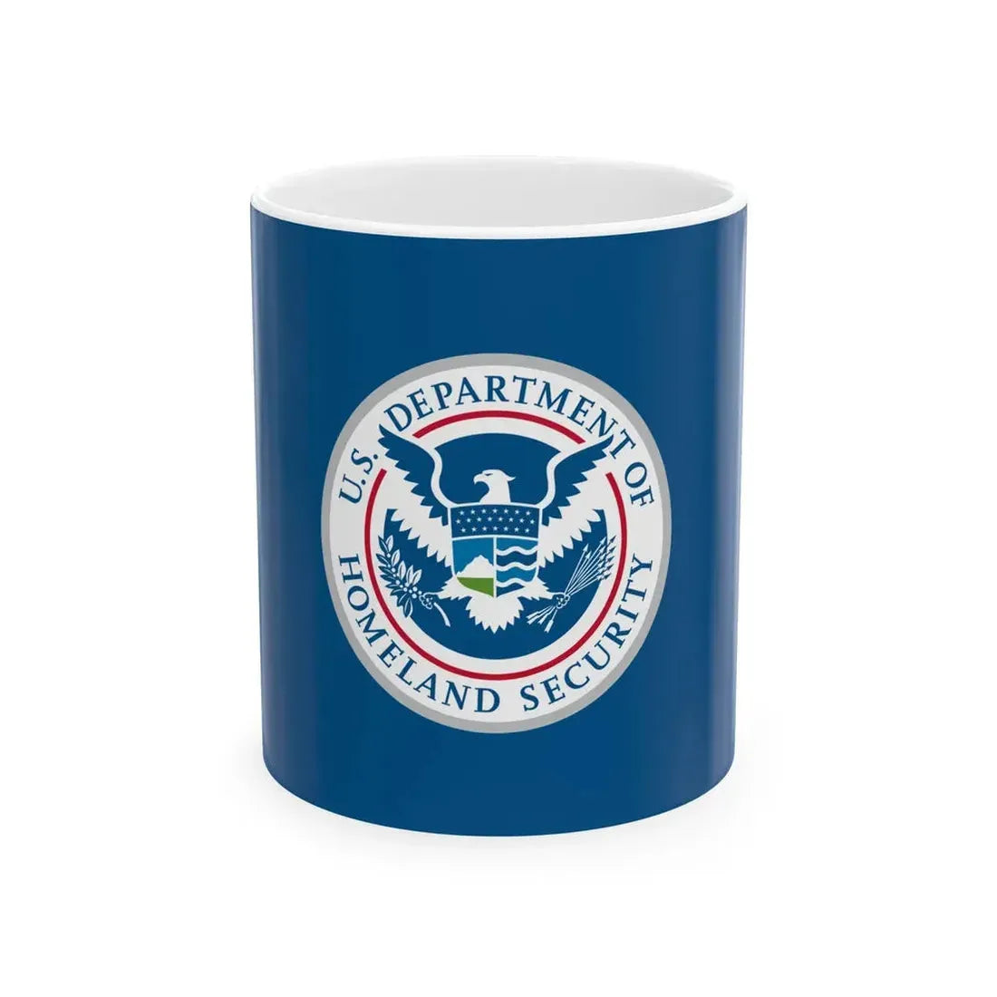 Flag of the United States Department of Homeland Security (United States) White Coffee Mug 11oz - Go Mug Yourself