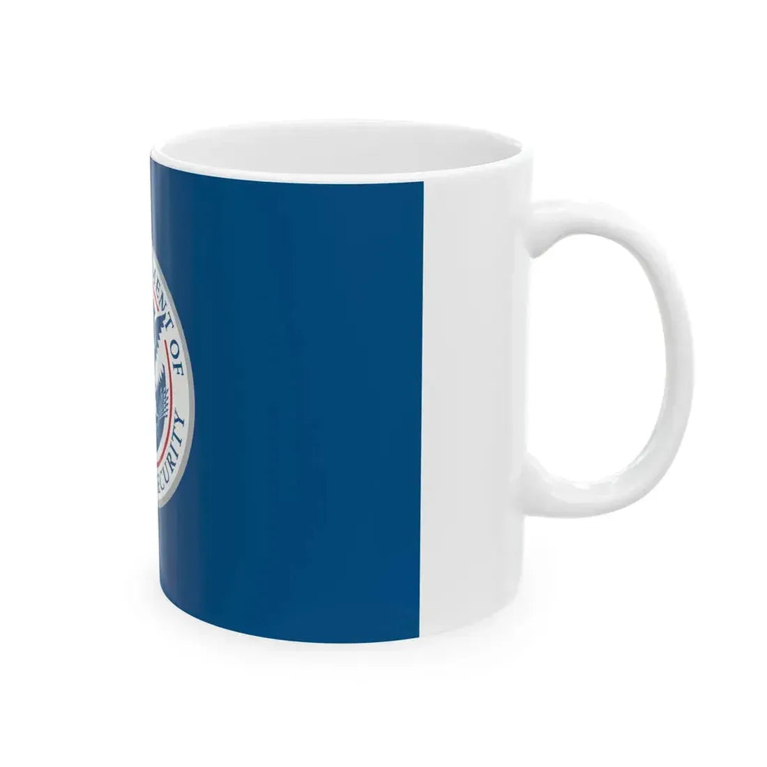 Flag of the United States Department of Homeland Security (United States) White Coffee Mug - Go Mug Yourself