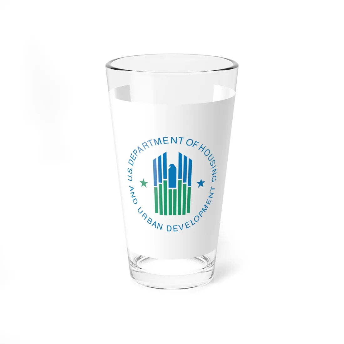 Flag of the United States Department of Housing and Urban Development (United States) Pint Glass 16oz 16oz - Go Mug Yourself