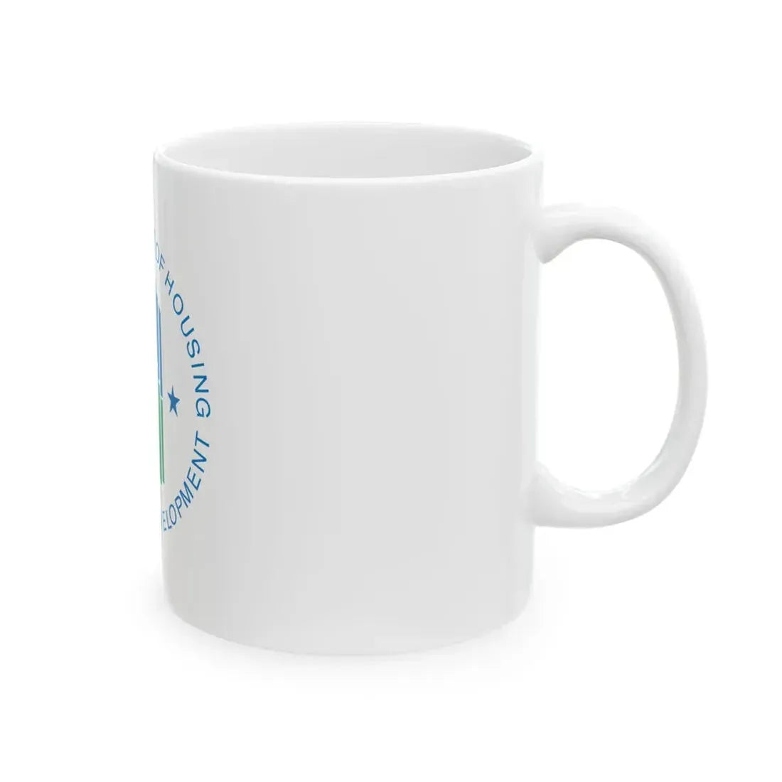 Flag of the United States Department of Housing and Urban Development (United States) White Coffee Mug - Go Mug Yourself