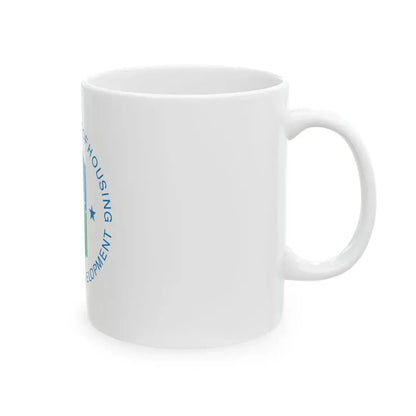 Flag of the United States Department of Housing and Urban Development (United States) White Coffee Mug - Go Mug Yourself