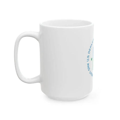 Flag of the United States Department of Housing and Urban Development (United States) White Coffee Mug - Go Mug Yourself