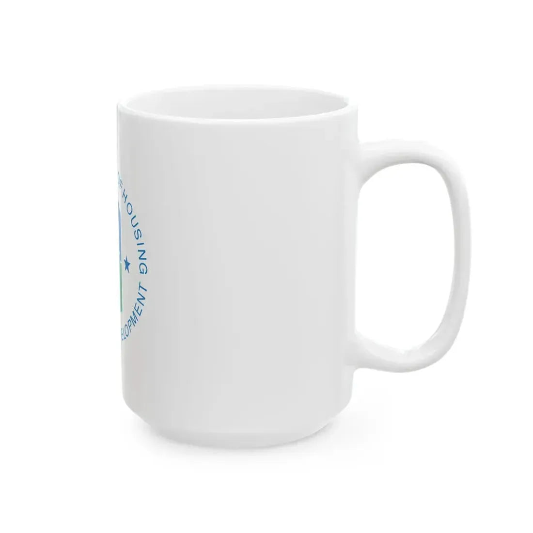 Flag of the United States Department of Housing and Urban Development (United States) White Coffee Mug - Go Mug Yourself