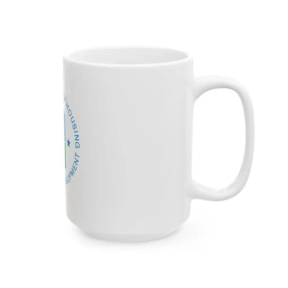 Flag of the United States Department of Housing and Urban Development (United States) White Coffee Mug - Go Mug Yourself