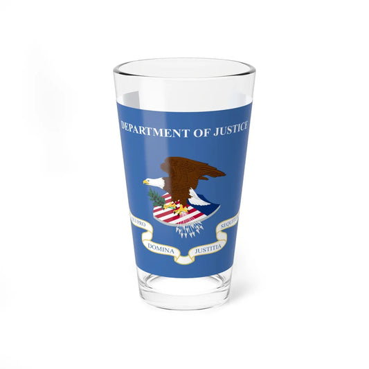 Flag of the United States Department of Justice (United States) Pint Glass 16oz 16oz - Go Mug Yourself