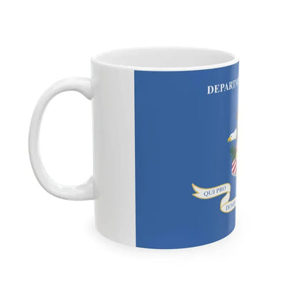 Flag of the United States Department of Justice (United States) White Coffee Mug - Go Mug Yourself