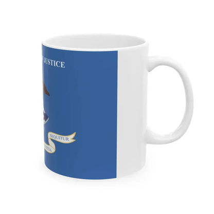 Flag of the United States Department of Justice (United States) White Coffee Mug - Go Mug Yourself