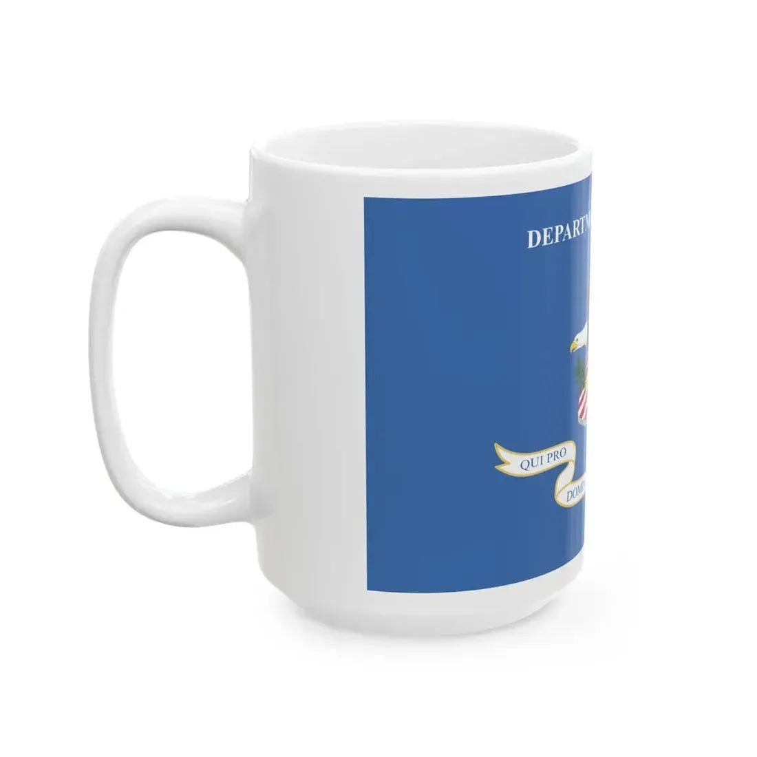 Flag of the United States Department of Justice (United States) White Coffee Mug - Go Mug Yourself