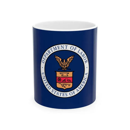 Flag of the United States Department of Labor 1915-1960 (United States) White Coffee Mug 11oz - Go Mug Yourself