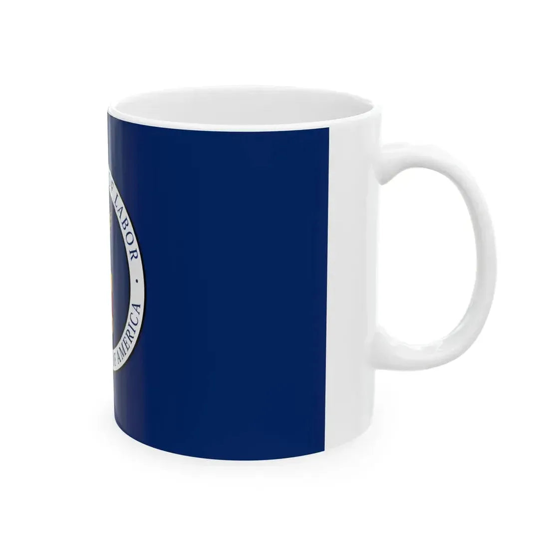 Flag of the United States Department of Labor 1915-1960 (United States) White Coffee Mug - Go Mug Yourself