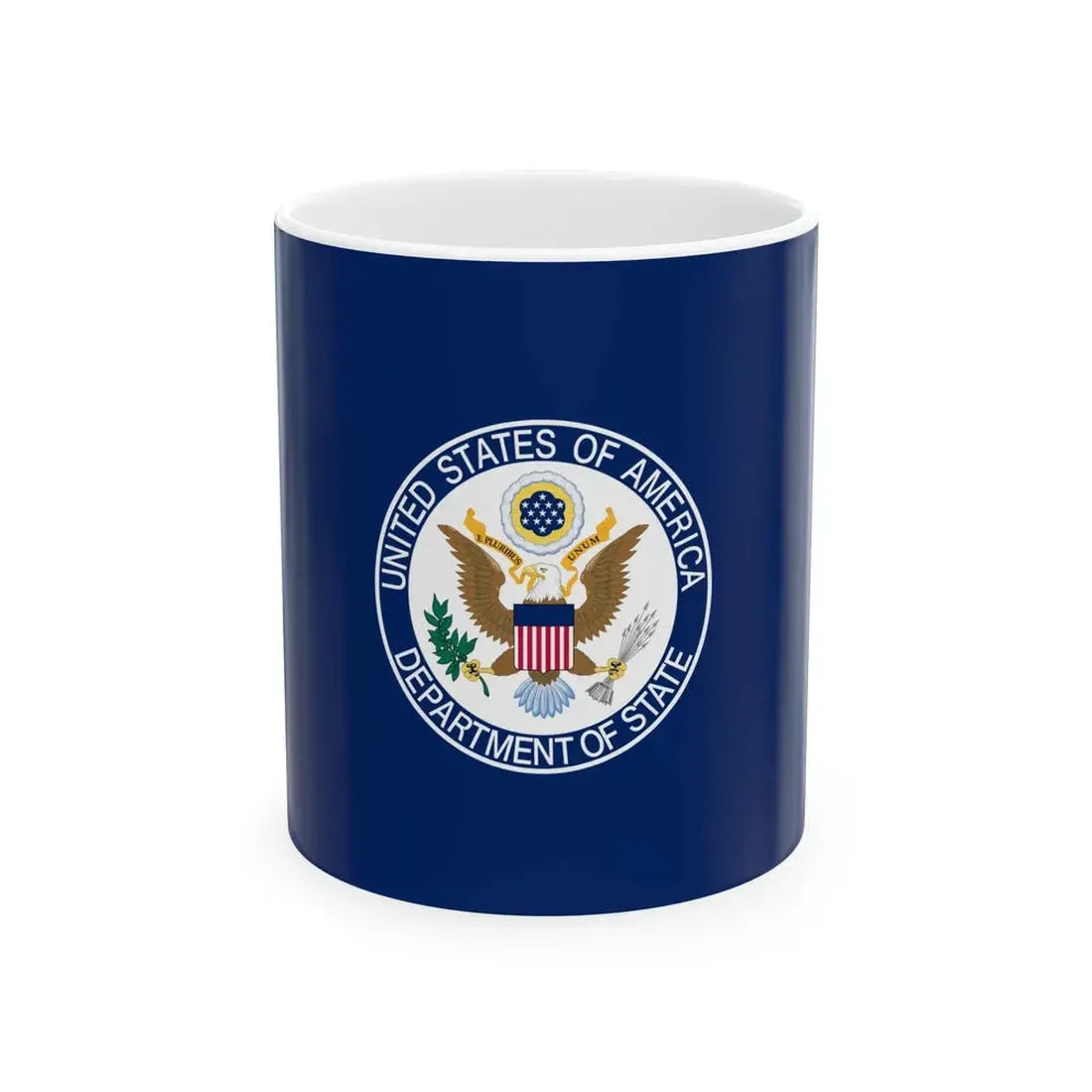 Flag of the United States Department of State (United States) White Coffee Mug 11oz - Go Mug Yourself