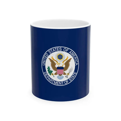 Flag of the United States Department of State (United States) White Coffee Mug 11oz - Go Mug Yourself