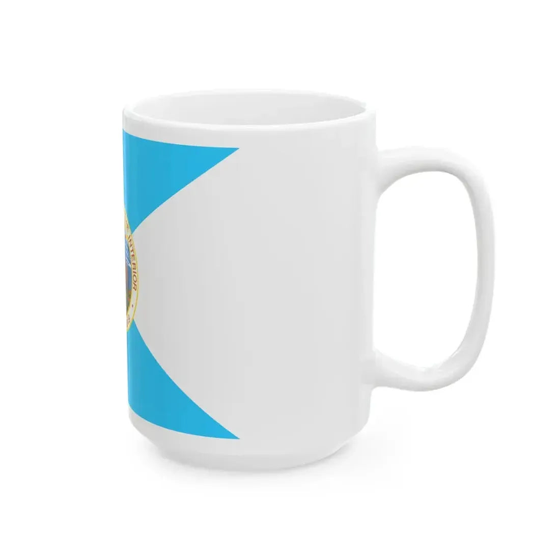 Flag of the United States Department of the Interior (United States) White Coffee Mug - Go Mug Yourself