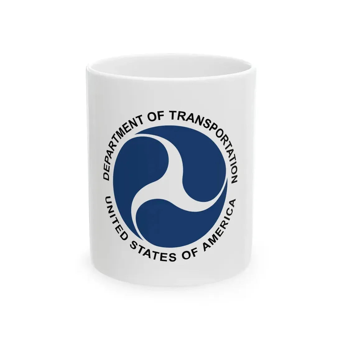 Flag of the United States Department of Transportation (United States) White Coffee Mug 11oz - Go Mug Yourself