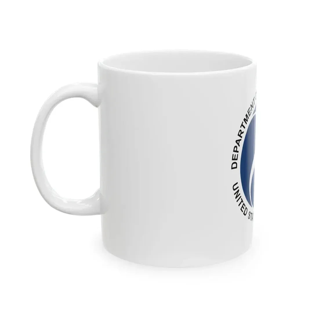 Flag of the United States Department of Transportation (United States) White Coffee Mug - Go Mug Yourself