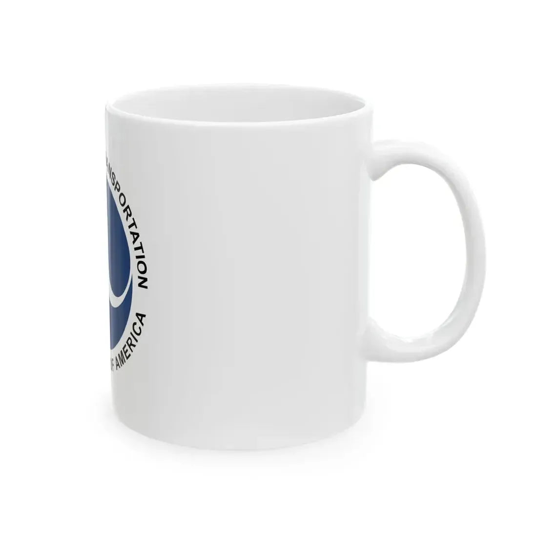 Flag of the United States Department of Transportation (United States) White Coffee Mug - Go Mug Yourself