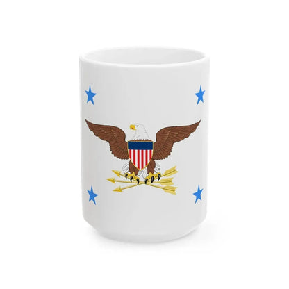 Flag of the United States Deputy Secretary of Defense (United States) White Coffee Mug 15oz - Go Mug Yourself