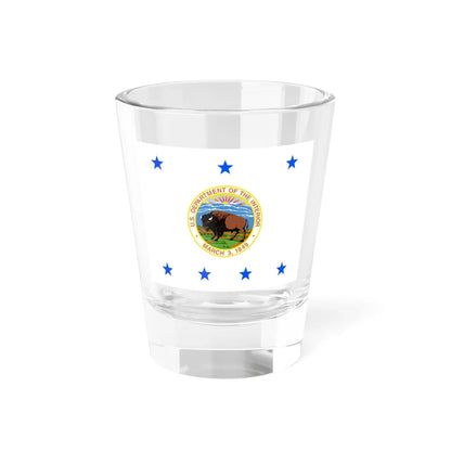 Flag of the United States Deputy Secretary of the Interior (United States) Shot Glass 1.5oz 1.5oz - Go Mug Yourself