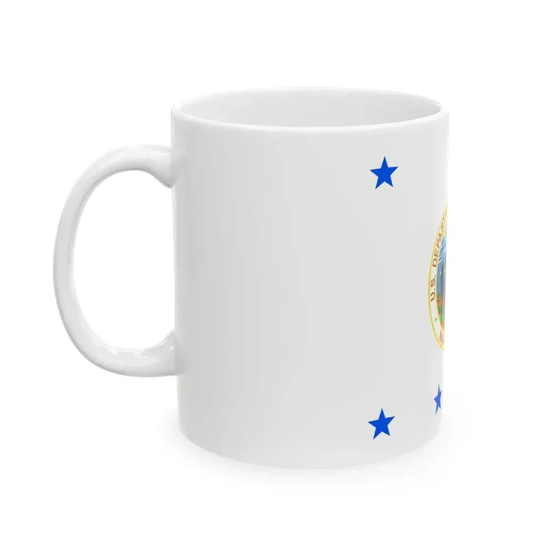 Flag of the United States Deputy Secretary of the Interior (United States) White Coffee Mug - Go Mug Yourself