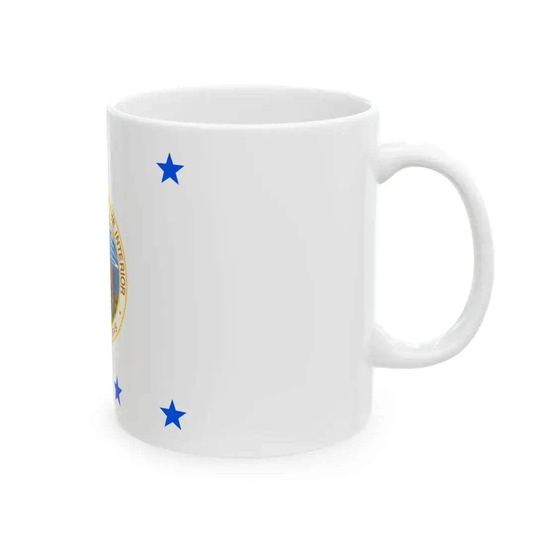 Flag of the United States Deputy Secretary of the Interior (United States) White Coffee Mug - Go Mug Yourself
