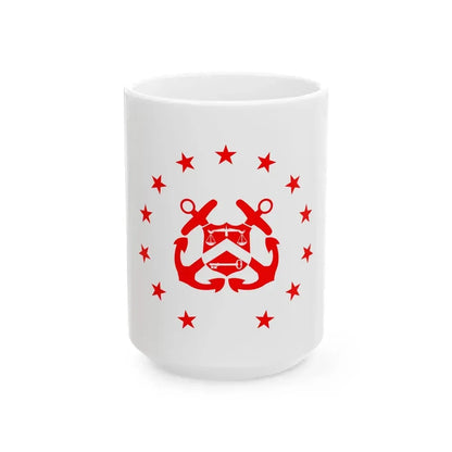 Flag of the United States Deputy Secretary of the Treasury (United States) White Coffee Mug 15oz - Go Mug Yourself
