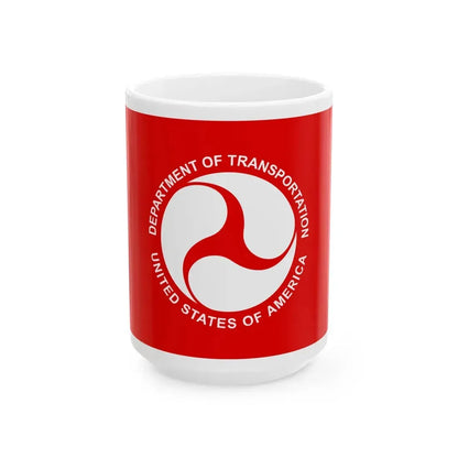 Flag of the United States Deputy Secretary of Transportation (United States) White Coffee Mug 15oz - Go Mug Yourself