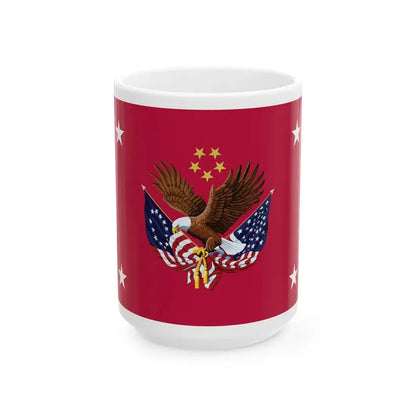 Flag of the United States Deputy Secretary of Veterans Affairs (United States) White Coffee Mug 15oz - Go Mug Yourself