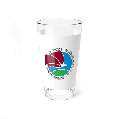 Flag of the United States Drug Enforcement Administration (United States) Pint Glass 16oz 16oz - Go Mug Yourself