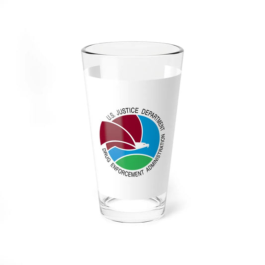 Flag of the United States Drug Enforcement Administration (United States) Pint Glass 16oz 16oz - Go Mug Yourself