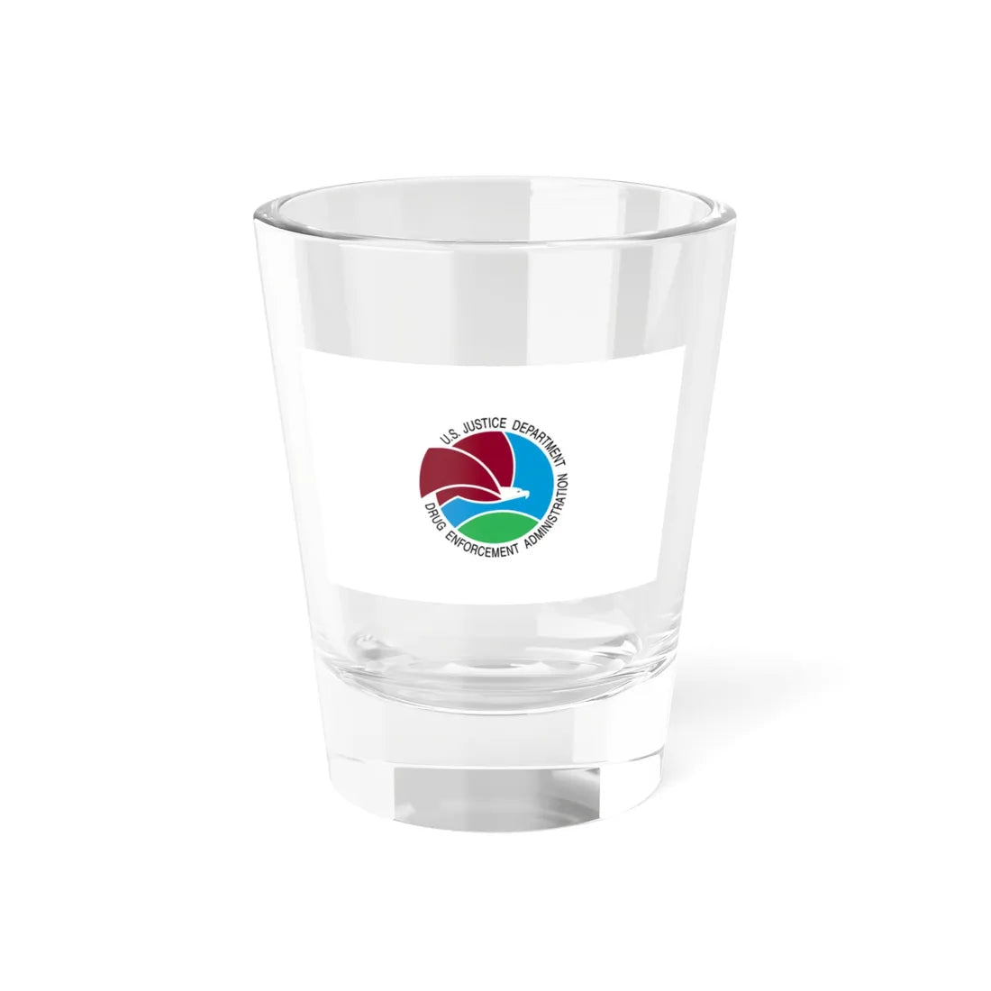Flag of the United States Drug Enforcement Administration (United States) Shot Glass 1.5oz 1.5oz - Go Mug Yourself