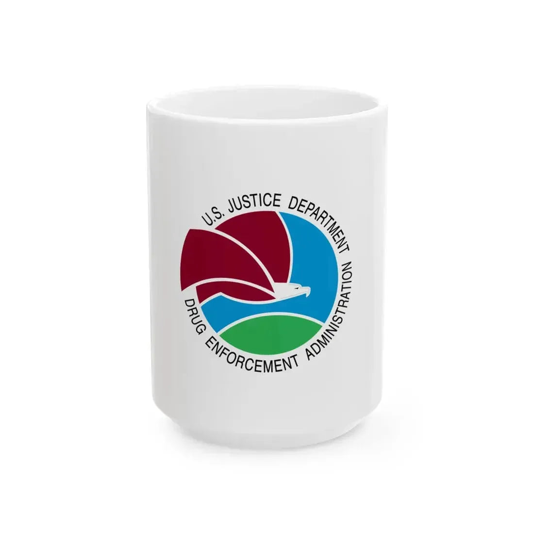 Flag of the United States Drug Enforcement Administration (United States) White Coffee Mug 15oz - Go Mug Yourself
