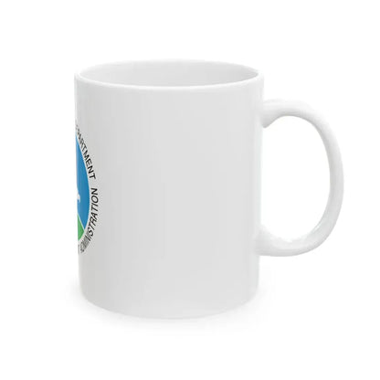 Flag of the United States Drug Enforcement Administration (United States) White Coffee Mug - Go Mug Yourself