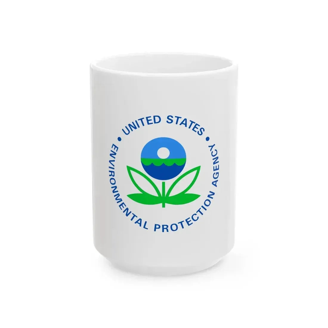 Flag of the United States Environmental Protection Agency (United States) White Coffee Mug 15oz - Go Mug Yourself
