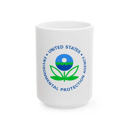 Flag of the United States Environmental Protection Agency (United States) White Coffee Mug 15oz - Go Mug Yourself