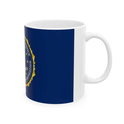 Flag of the United States Federal Bureau of Investigation (United States) White Coffee Mug - Go Mug Yourself