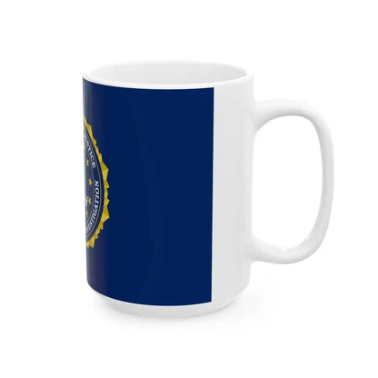 Flag of the United States Federal Bureau of Investigation (United States) White Coffee Mug - Go Mug Yourself