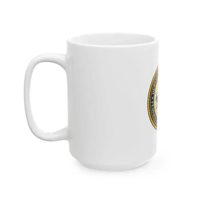 Flag of the United States Federal Bureau of Prisons (United States) White Coffee Mug - Go Mug Yourself
