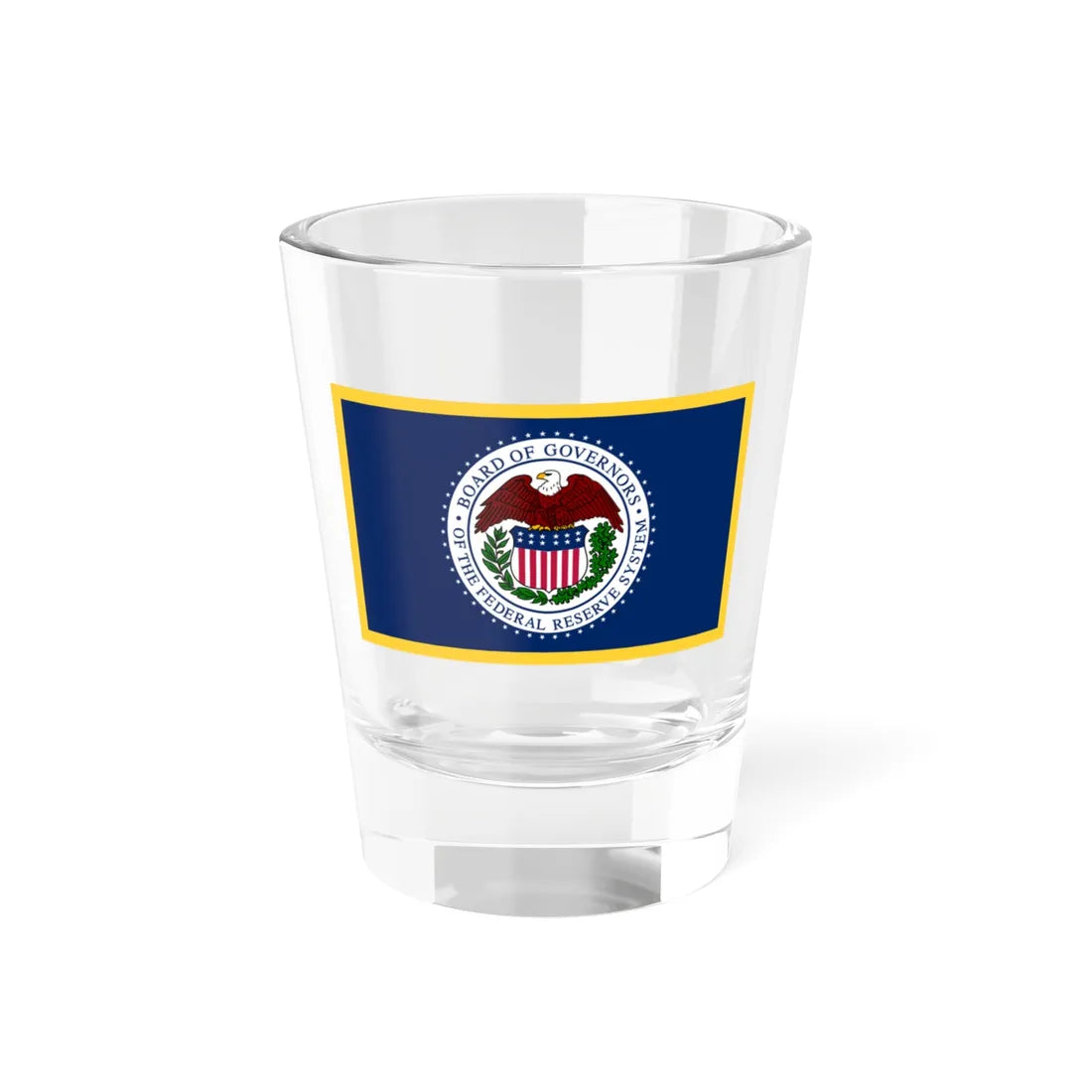 Flag of the United States Federal Reserve (United States) Shot Glass 1.5oz 1.5oz - Go Mug Yourself