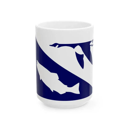 Flag of the United States Fish and Wildlife Service (United States) White Coffee Mug 15oz - Go Mug Yourself