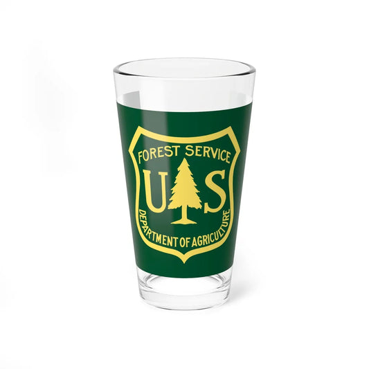 Flag of the United States Forest Service (United States) Pint Glass 16oz 16oz - Go Mug Yourself