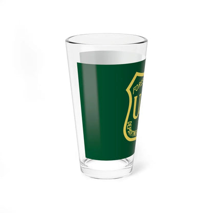 Flag of the United States Forest Service (United States) Pint Glass 16oz - Go Mug Yourself