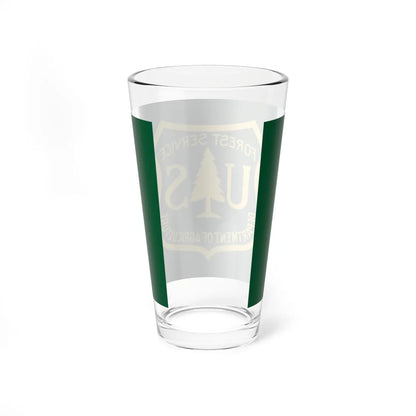 Flag of the United States Forest Service (United States) Pint Glass 16oz - Go Mug Yourself
