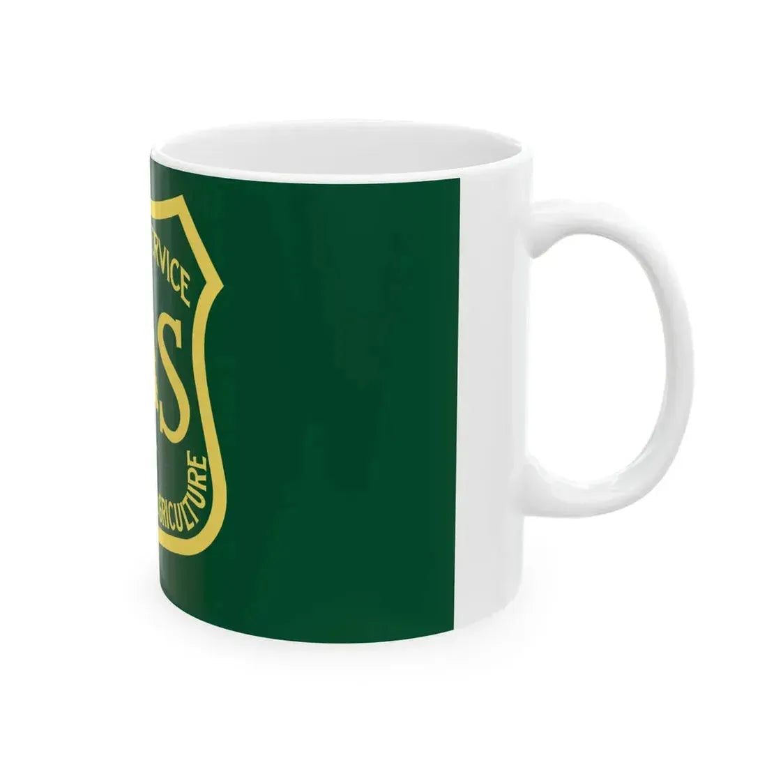 Flag of the United States Forest Service (United States) White Coffee Mug - Go Mug Yourself